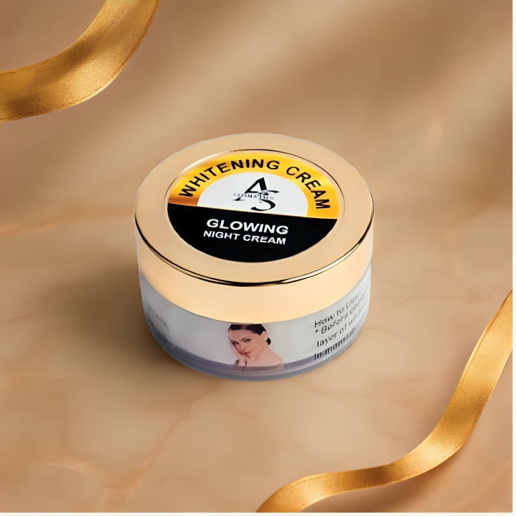✨ AS Cosmetics Glowing Night Cream – Brightening & Pigmentation Removal Formula (25g)