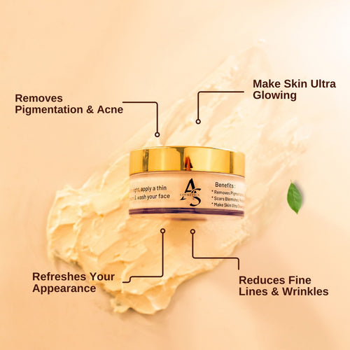 ✨ AS Cosmetics Glowing Night Cream – Brightening & Pigmentation Removal Formula (25g)